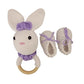 Pikkaboo HeavenlyHugs Miss Rabbit Crochet Teether and Booties