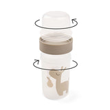 Done By Deer To Go 2-Way Snack Container Large Lalee - Sand