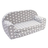Delsit Sofa Bed - Grey with Polka Dots