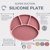 Bibado Silicone Suction Plate - Blush