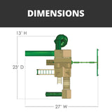 Gorilla Playsets Empire Extreme Swing Set