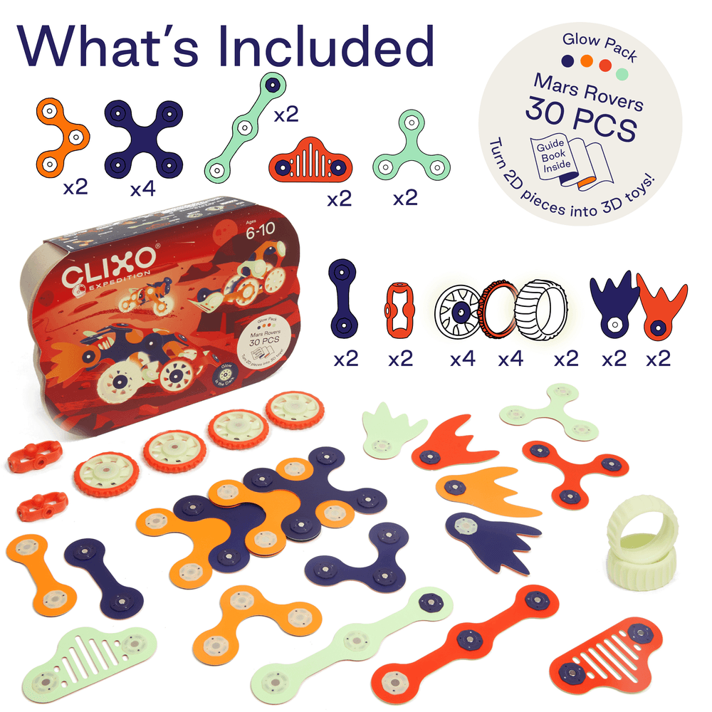clixo-magnetic-building-set-mars-rovers-pack-30pcs-8