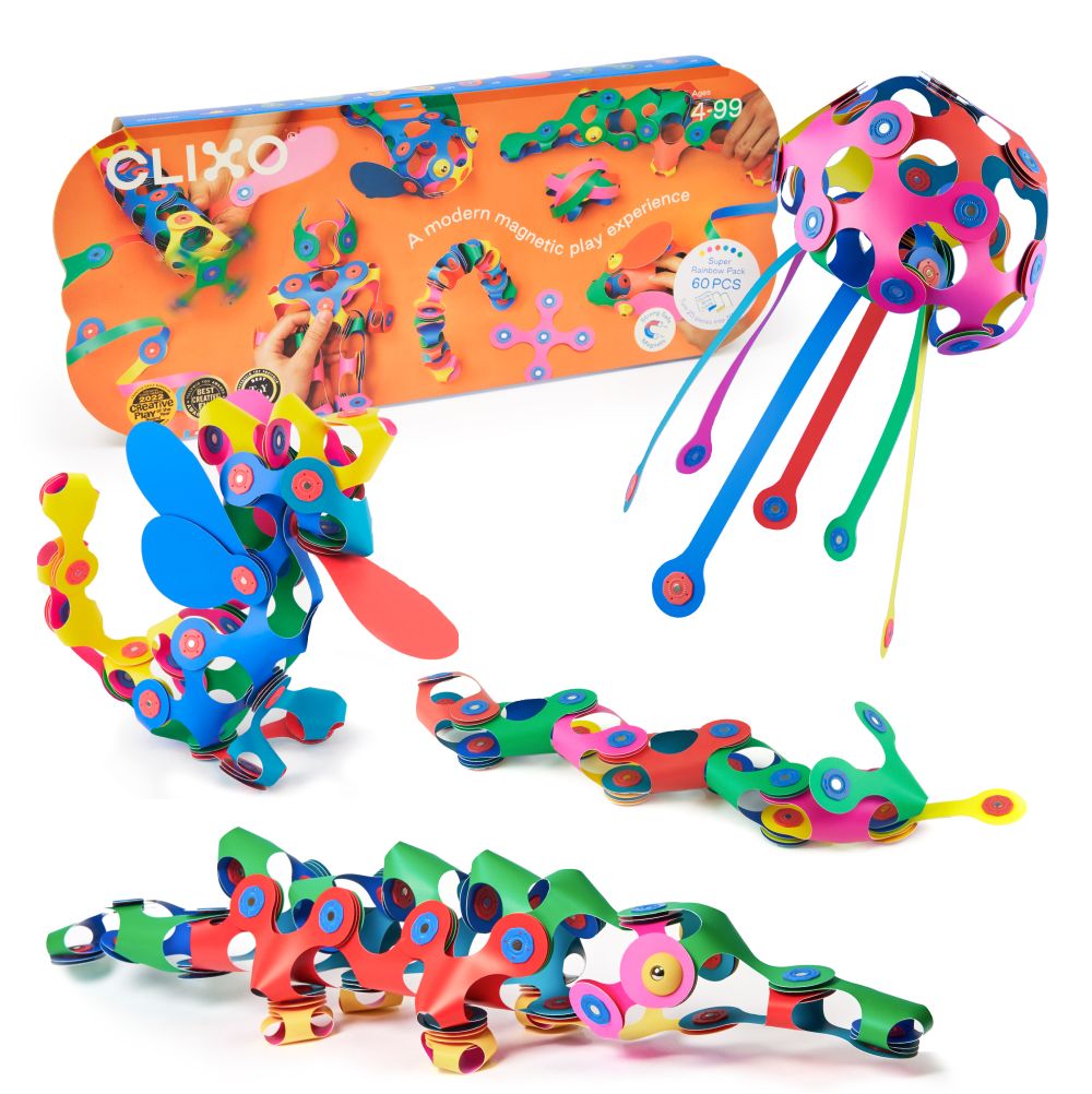 clixo-magnetic-building-set-super-rainbow-pack-60pcs-1
