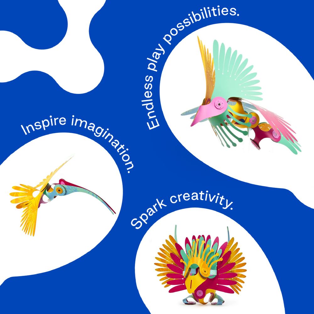 clixo-magnetic-building-set-tropical-birds-pack-30pcs-6