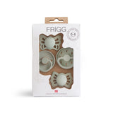 Frigg Baby's First Pacifier 0M-6M Pack of 4 Moonlight Sailing / Sage - Size 1
