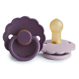 Frigg Daisy Latex Baby Pacifier 0M-6M ,Pack of 2 , Violet Dream / Soft Lilac - Size 1