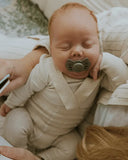 Frigg Lucky Symmetrical Silicone Baby Pacifier 0M-6M ,Pack of 1 , Portobello - Size 1