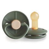 Frigg Little Viking Latex Baby Pacifier 6M-18M ,Pack of 1 , Ragnar Olive - Size 2