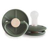 Frigg Little Viking Silicone Baby Pacifier 6M-18M ,Pack of 1 , Ragnar Olive - Size 2