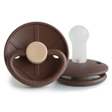 Frigg Little Viking Silicone Baby Pacifier 6M-18M ,Pack of 1 , Bjorn Cocoa - Size 2