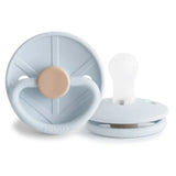 Frigg Little Viking Silicone Baby Pacifier 0M-6M ,Pack of 1 , Knud Powder Blue - Size 1