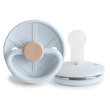 Frigg Little Viking Silicone Baby Pacifier 6M-18M ,Pack of 1 , Knud Powder Blue - Size 2