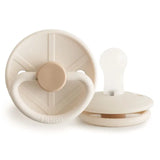 Frigg Little Viking Silicone Baby Pacifier 0M-6M ,Pack of 1 , Sigrid Cream - Size 1
