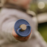 Frigg Round Latex Baby Pacifier 0M-6M Pack of 4 Skyline Serenity - Size 1