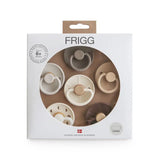 Frigg Round Latex Baby Pacifier 6M-18M Pack of 6 Earhty Wonder - Size 2