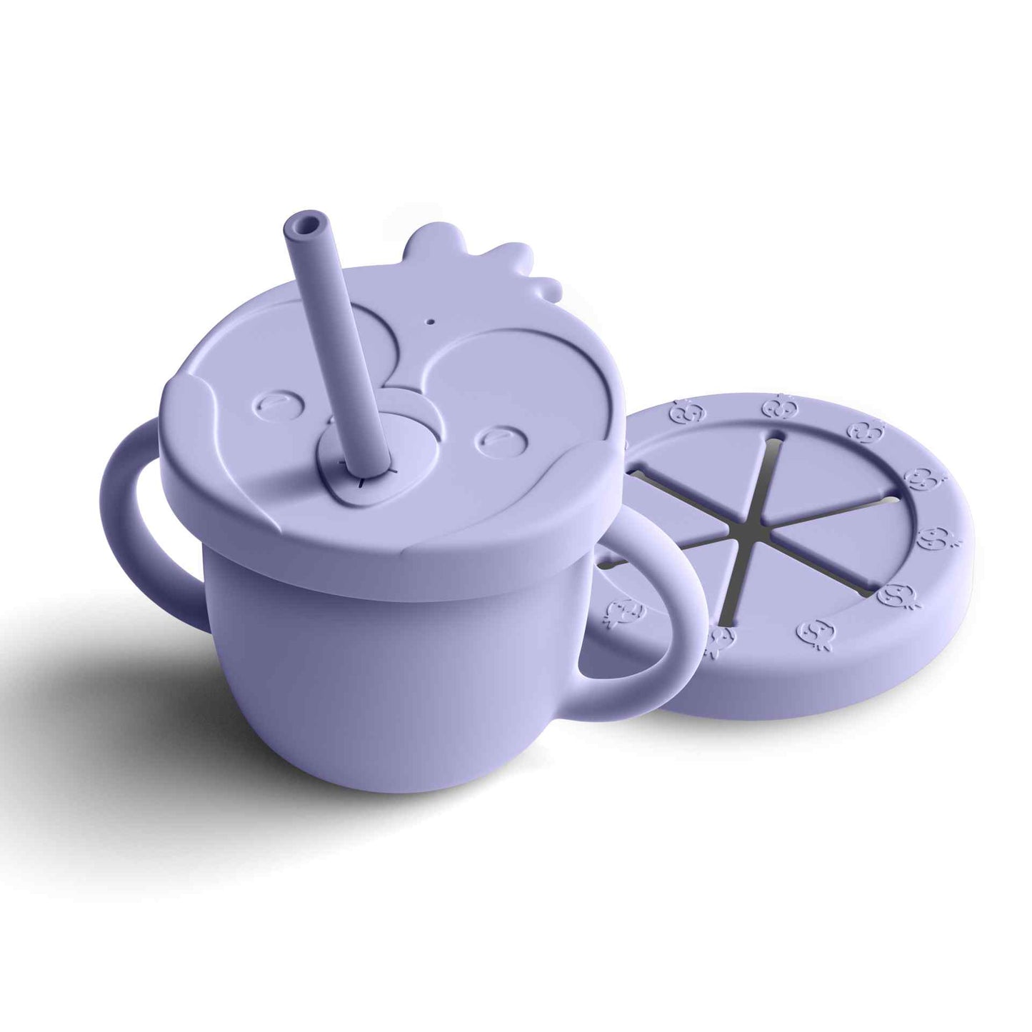 Bimbly Multi-Use Silicone Cup 3 In 1 - Purple