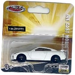 MSZ Nissan GTR Car 1:64 Die-Cast Replica - White - Laadlee