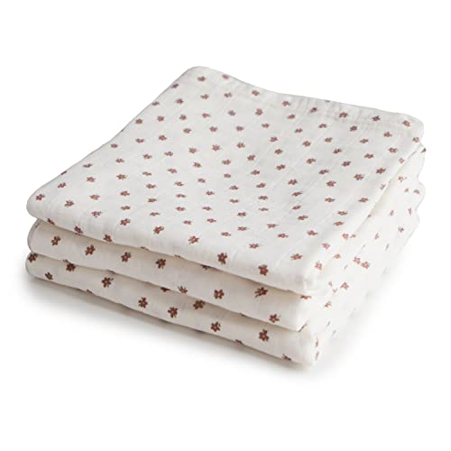 Mushie Muslin Cloth 3-pack - Bloom - Laadlee