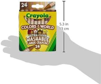 Crayola Large Washable Crayons - Pack of 24 - Laadlee