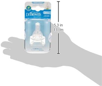 Dr. Brown's Level-2 Silicone Narrow Nipple - Pack of 2 - Laadlee