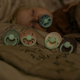 Frigg Moon Phase Silicone Baby Pacifier 6M-18M, 2Pack, Cream Night/Twilight Mauve Night - Size 2 - Laadlee