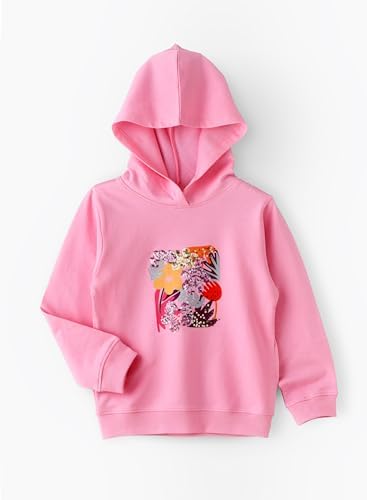 Jelliene Cotton Hoodie - Pink - Laadlee