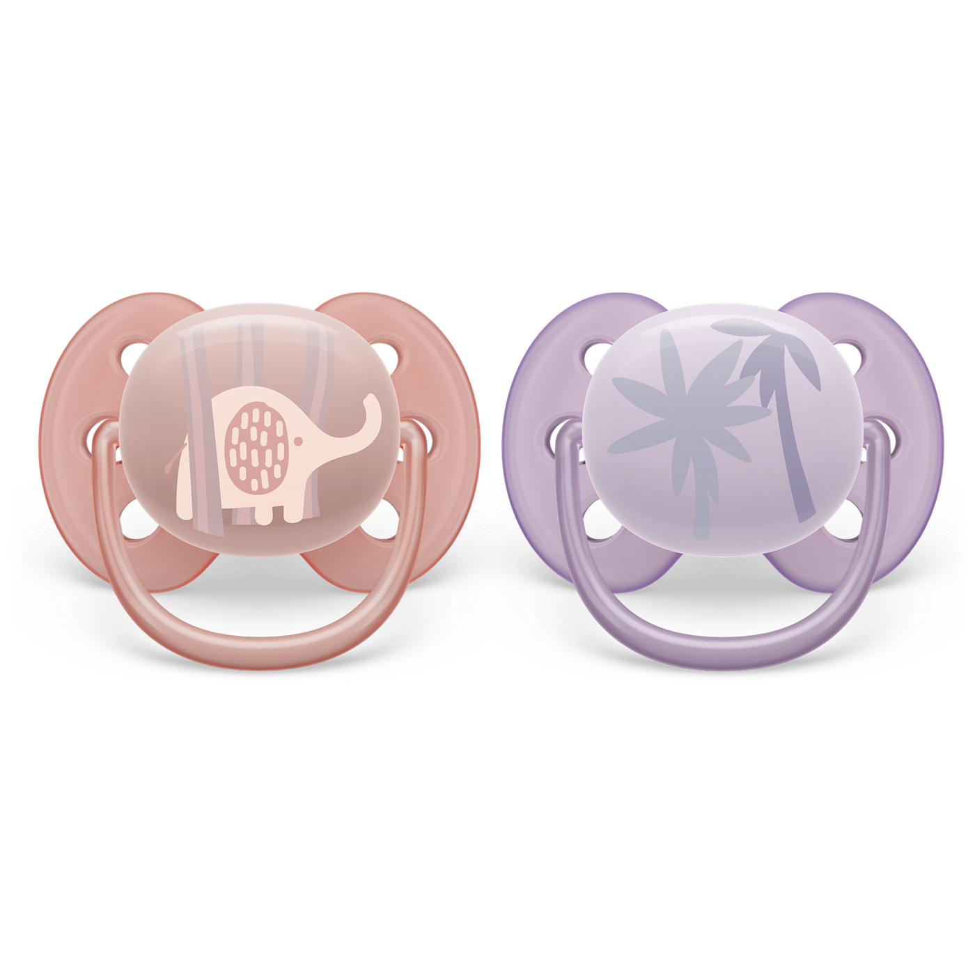 Philips Avent Ultra Soft Pacifier 0M-6M Girl - 2 Pcs