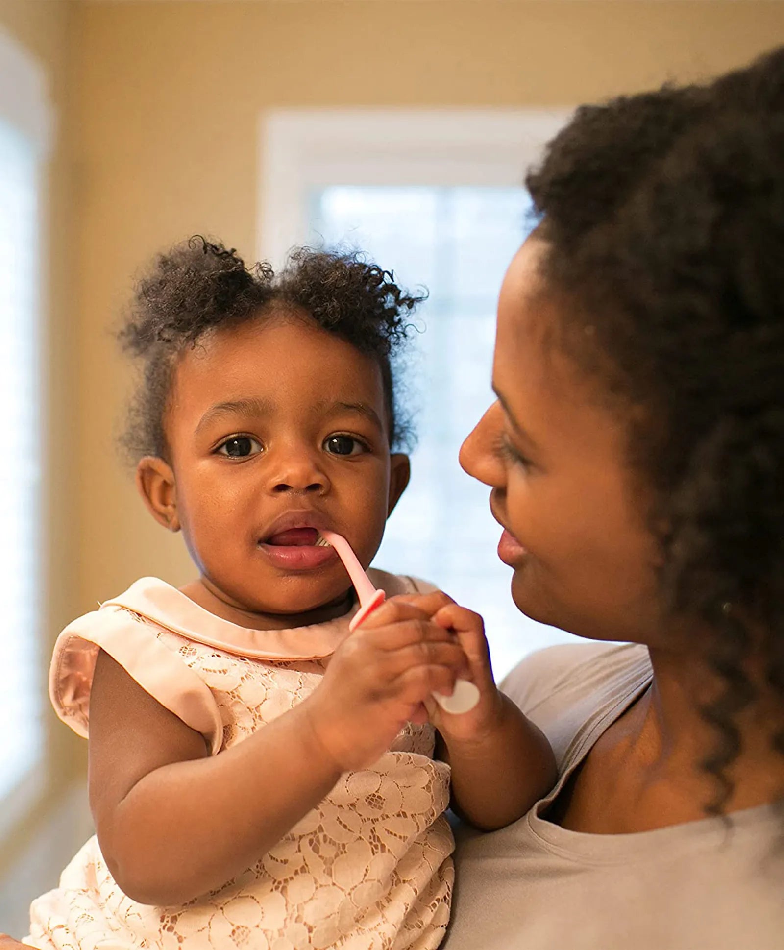 Dr. Brown's Infant-To-Toddler Elephant Toothbrush - Pink - Laadlee
