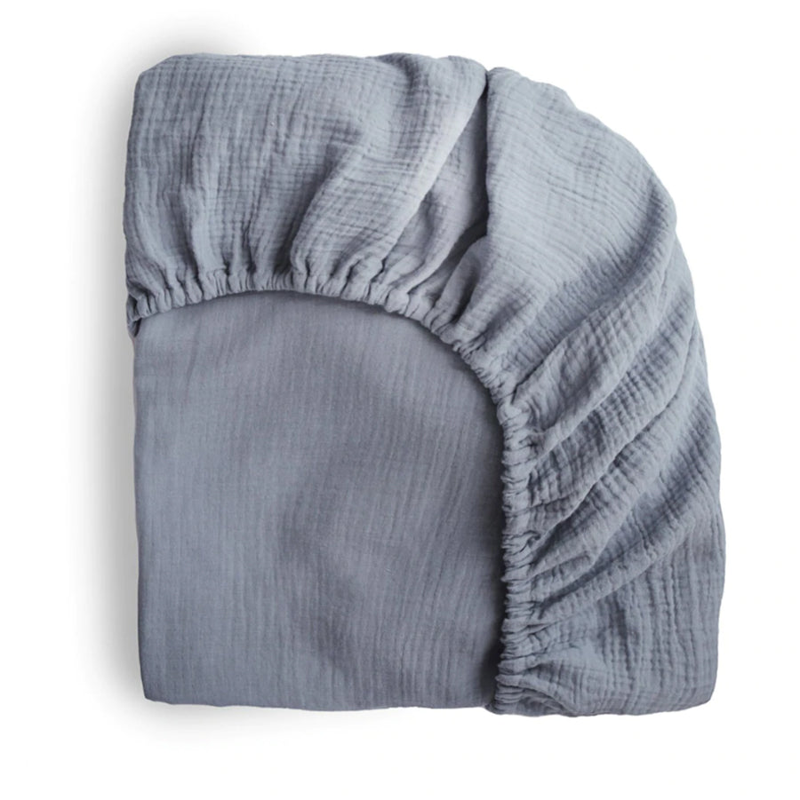 Mushie Crib Sheet Medium Tradewinds - Laadlee