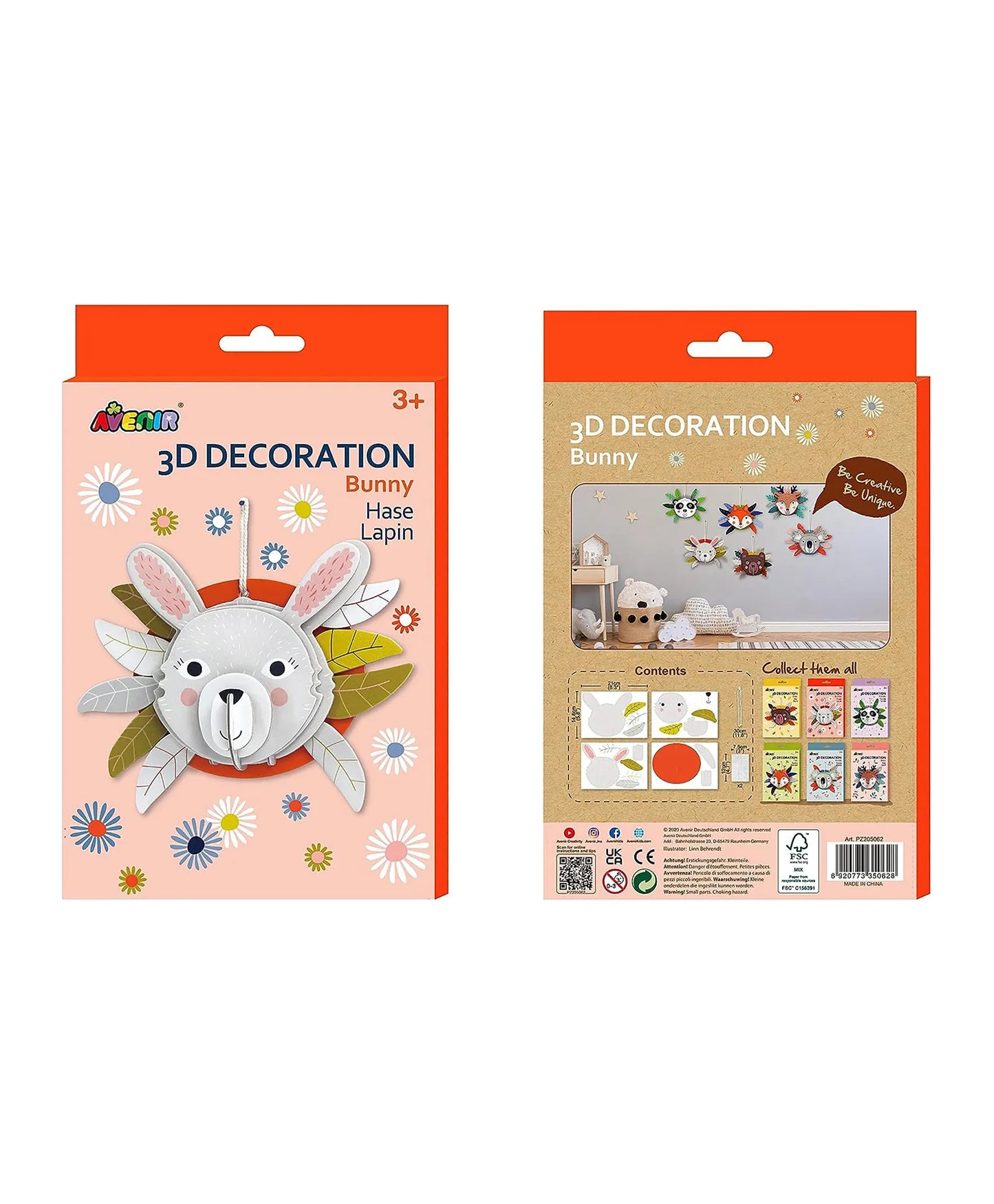 Avenir 3D Decoration Kit - Bunny - Laadlee