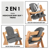 Hauck Highchair Baby Seat Pad - Dark Grey