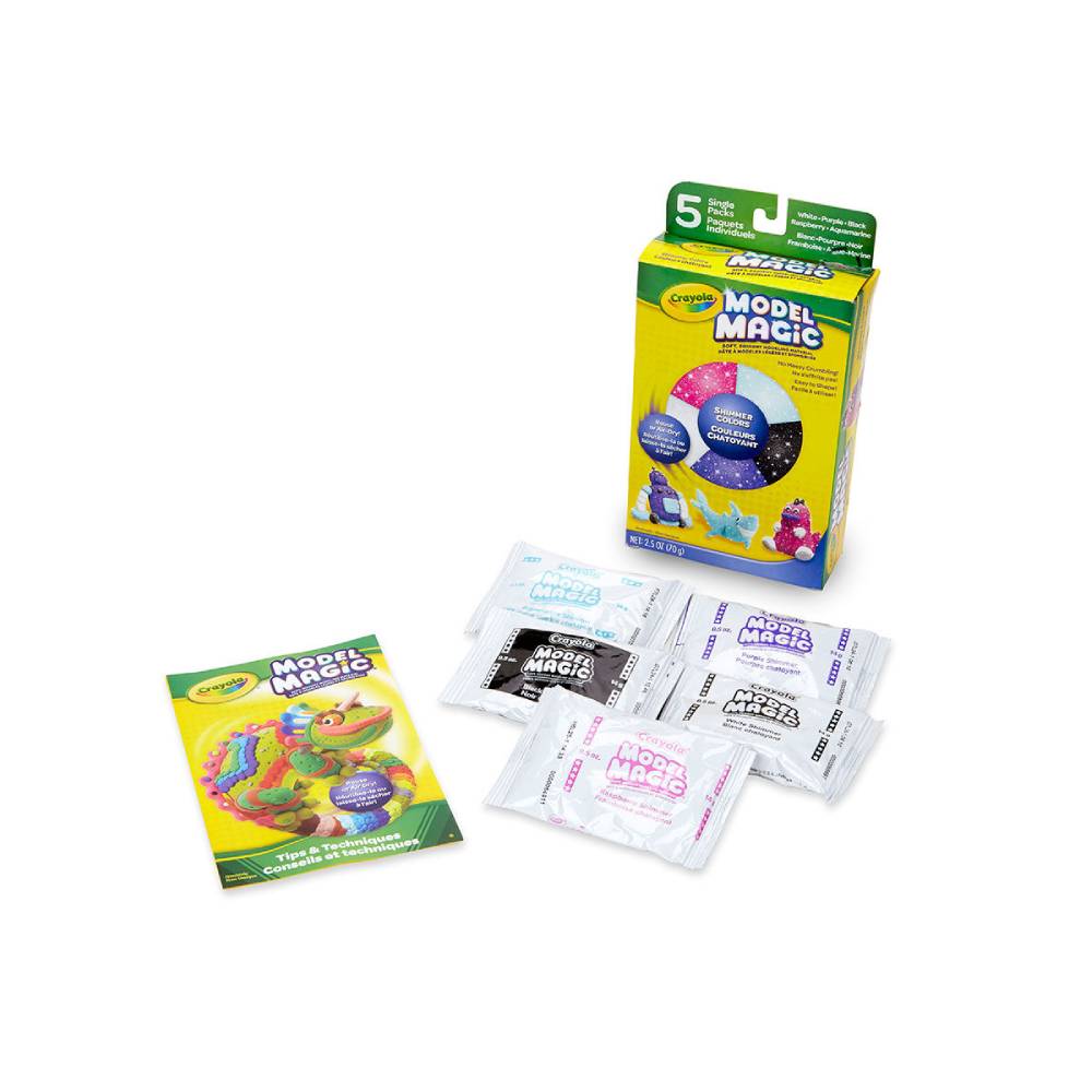 Crayola Model Magic Shimmer Assorted Pack - Pack of 5 - Laadlee