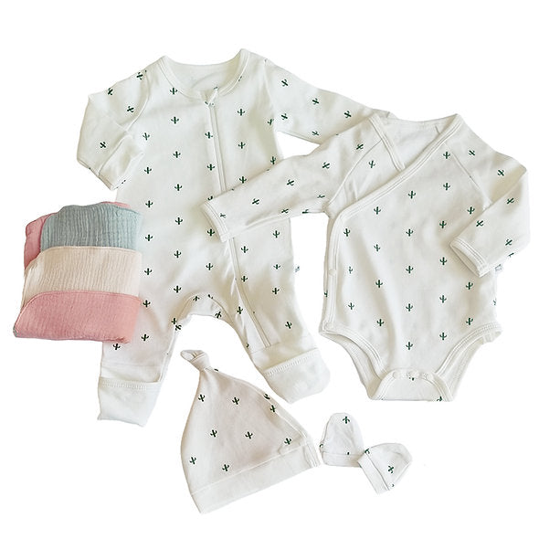 Tickle Tickle Spikey Big Essential Organic Baby Gift Hamper - Laadlee