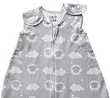 Tickle Tickle Organic Cotton Sleeping Bag with Feet - Happy Flock