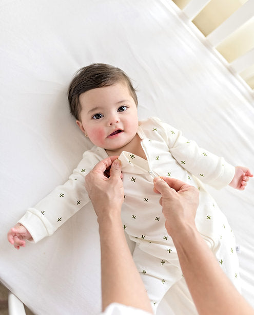 Tickle Tickle Desert Spiky Organic Zipup Sleepsuit - Laadlee