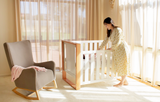Babyhood Kaylula Malika Cot - Natural/White