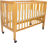Babyhood Fold N Go Timber Cot - Natural