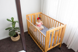 Babyhood Fold N Go Timber Cot - Natural