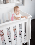 Babyhood Amani Sleigh Cot - White