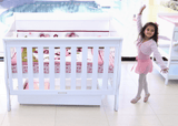 Babyhood Amani Sleigh Cot - White