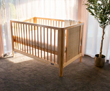 Babyhood Aliya Cot - Natural Timber