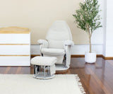 Babyhood Vogue Glider Chair And Ottoman Set - Cream