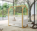 Babyhood Kaylula Mila Cot - Beech/White
