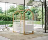 Babyhood Kaylula Mila Cot - Beech/White