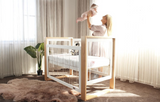 Babyhood Kaylula Bella Cot - Natural/White