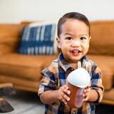 Boon Nursh Silicone Straw Tops For Toddlers - Pack of 2