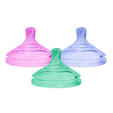Boon Nursh Silicone Bottle Nipples Assorted Pack of 3