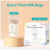 NCVI Breastmilk Storage Bags Easy Pour Spout - 120pcs