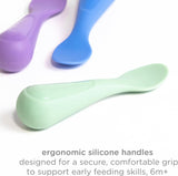 Ubbi Silicone Utensils - Polaris + Smoothie + Sugar Snap (Pack of 3)