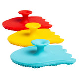 Ubbi Silicone Bath Sponges - Red, Blue, Yellow (Pack of 3)